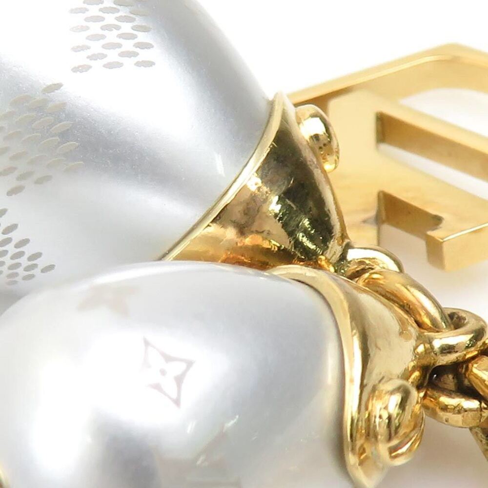 LOUIS VUITTON White Pearl Damier Necklace - Picture 5 of 11